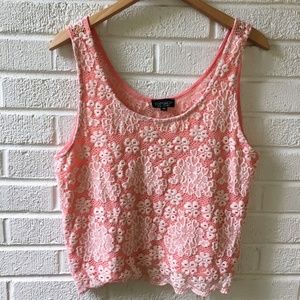 Pink Lace Tank